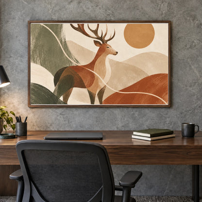 Mountain Deer shown in a styled interior