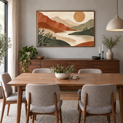 River Within The Mountain shown in a styled interior