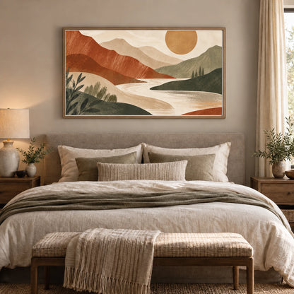 River Within The Mountain shown in a styled interior
