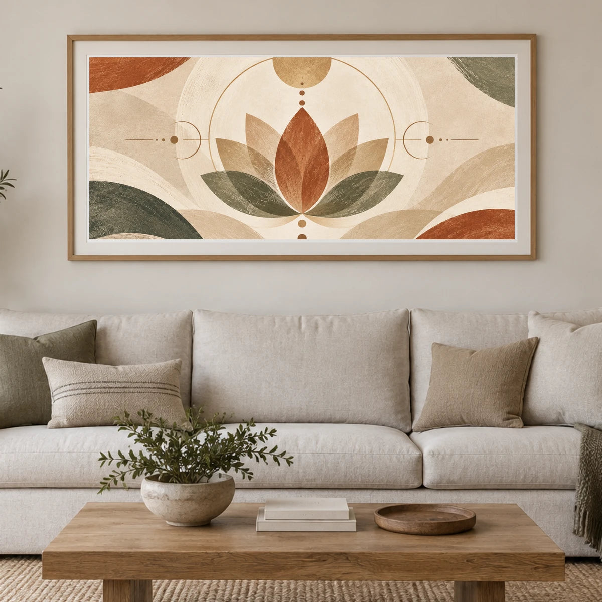 Vastu Lotus boho art print by SaamCrafts
