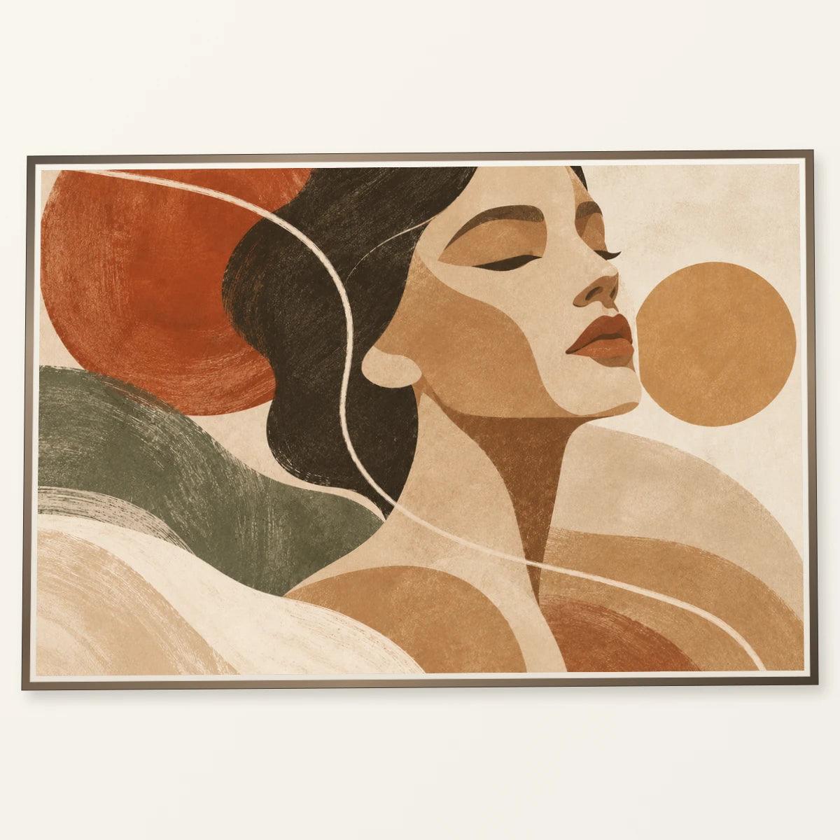 Women Potraits boho art print by SaamCrafts