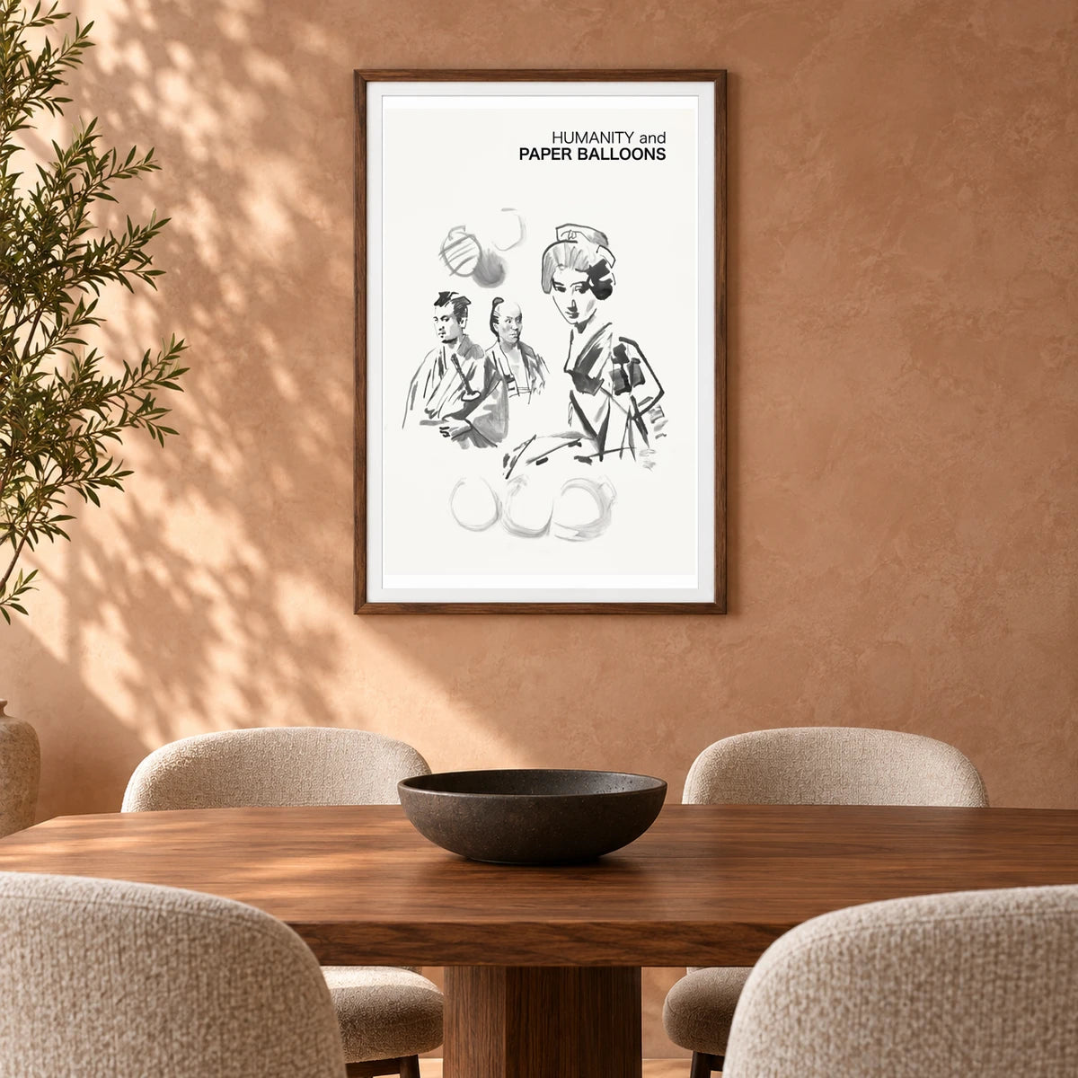 Humanity And Paper Balloons — Modern & Contemporary shown in a styled interior