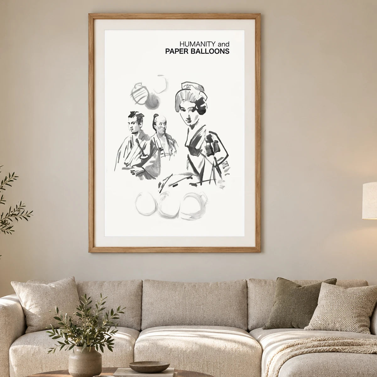 Humanity And Paper Balloons — Modern & Contemporary modern & contemporary art print by SaamCrafts