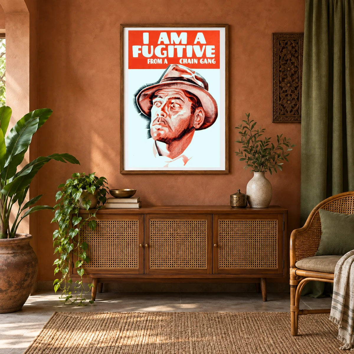 I Am A Fugitive From A Chain Gang — Modern & Contemporary shown in a styled interior