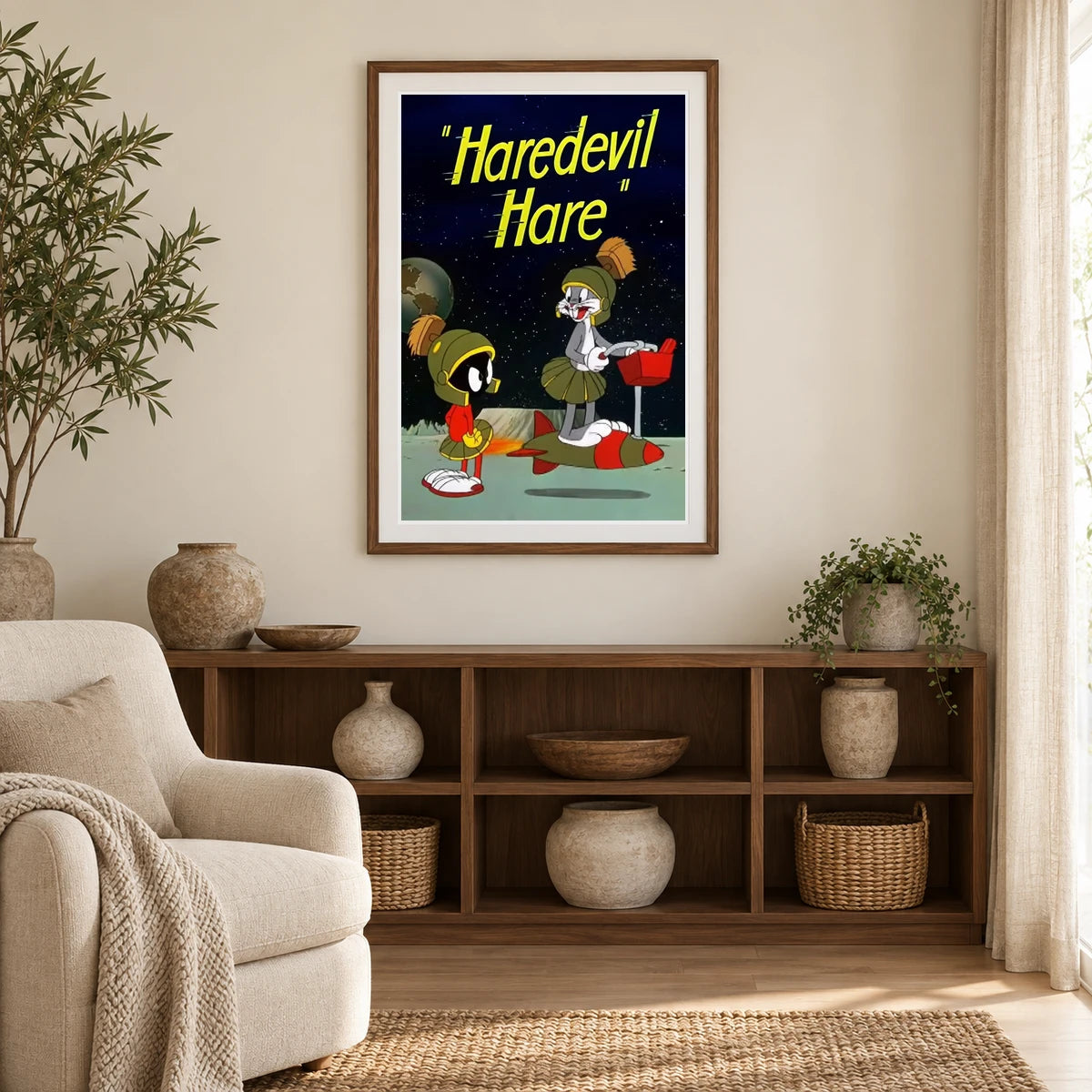 Haredevil Hare — Modern & Contemporary modern & contemporary art print by SaamCrafts
