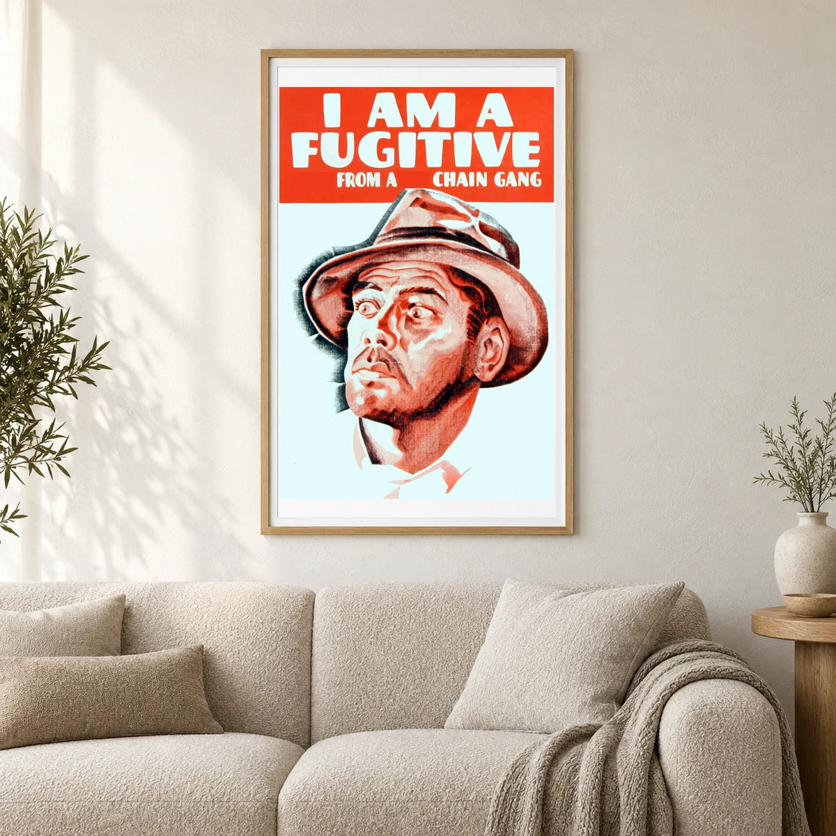 I Am A Fugitive From A Chain Gang — Modern & Contemporary shown in a styled interior