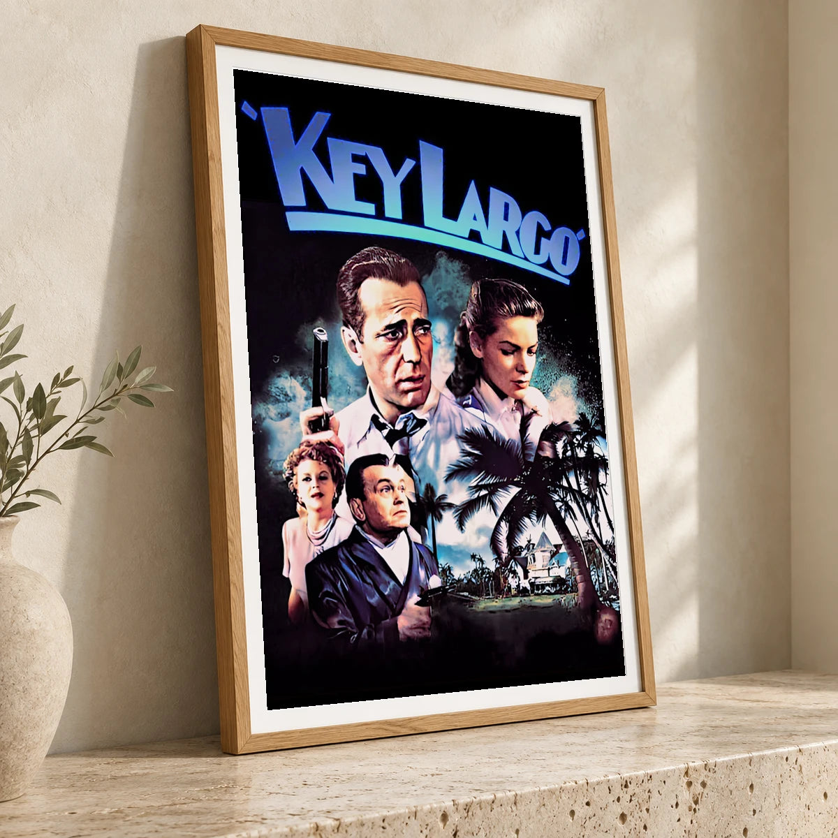 Key Largo (1948) — Movie Posters movie poster print by SaamCrafts