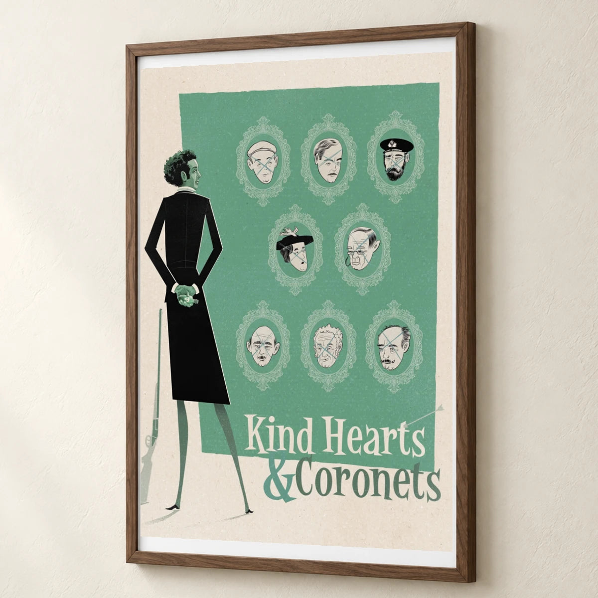 Kind Hearts And Coronets (1949) — Movie Posters movie poster print by SaamCrafts