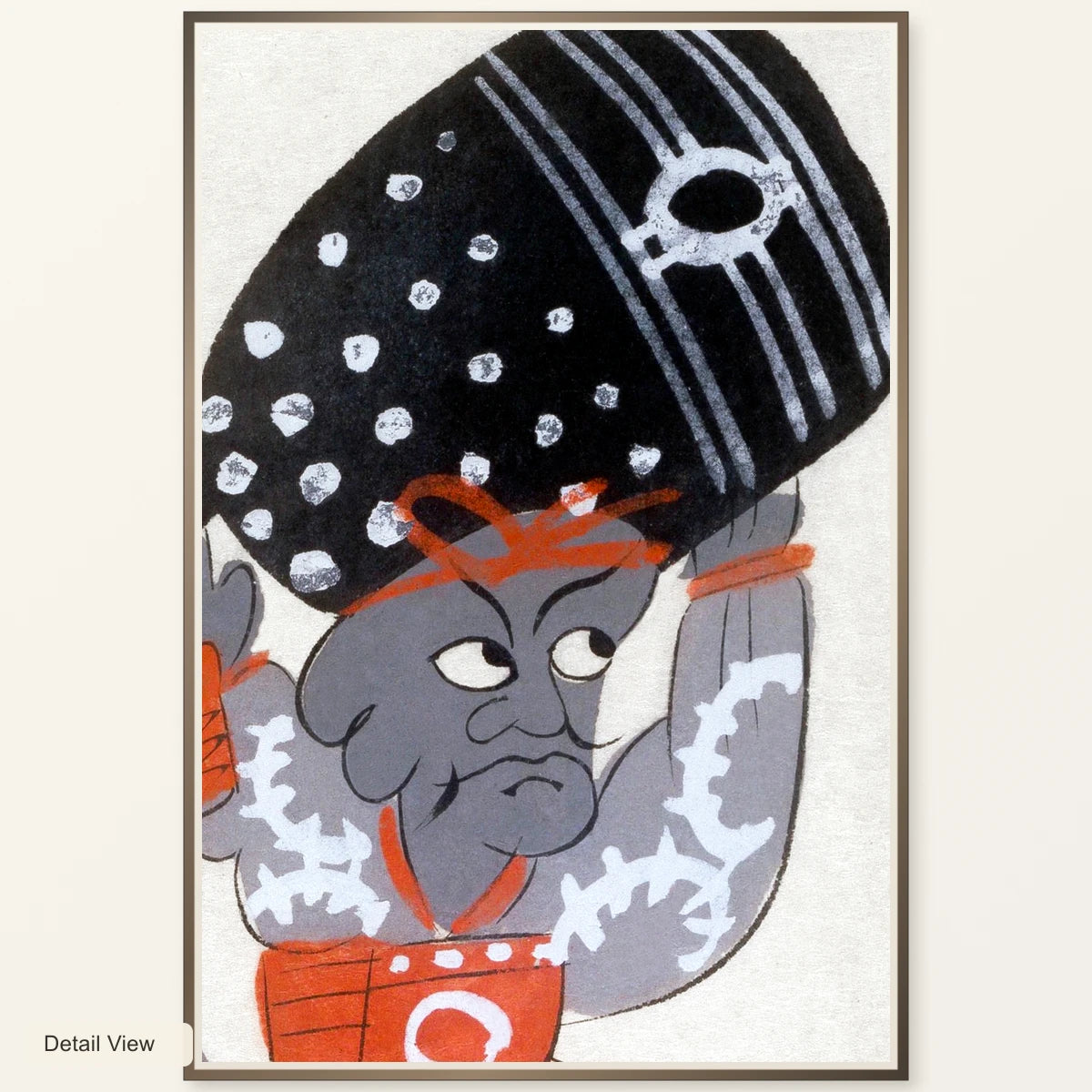 Benkei With Temple Bell (19th Century) — Japanese Ukiyo-e artwork detail view