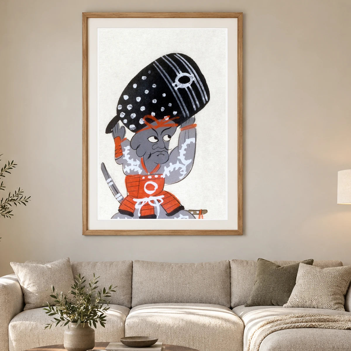 Benkei With Temple Bell (19th Century) — Japanese Ukiyo-e japanese ukiyo-e print by SaamCrafts
