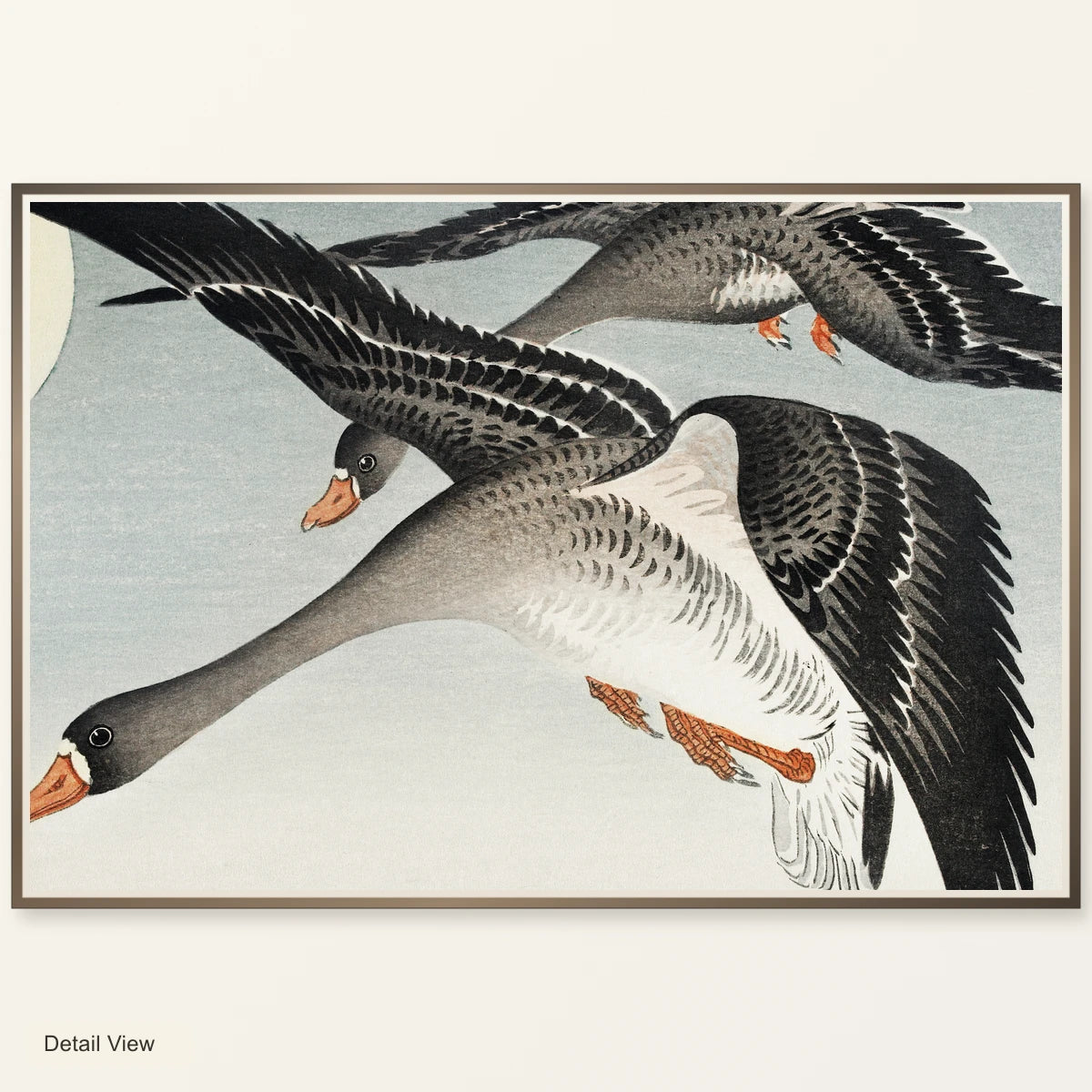 Birds At Full Moon (1900 1936) By Ohara Koson — Japanese Ukiyo-e artwork detail view