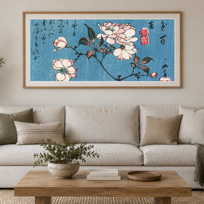 Cherry Blossoms (1797–1858) Woodblock Print By Utagawa Hiroshige — Japanese Ukiyo-e japanese ukiyo-e print by SaamCrafts