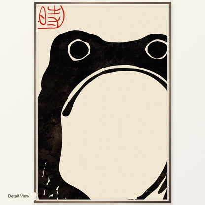 Grumpy Frog Dark Matsumoto Hoji — Japanese Ukiyo-e artwork detail view