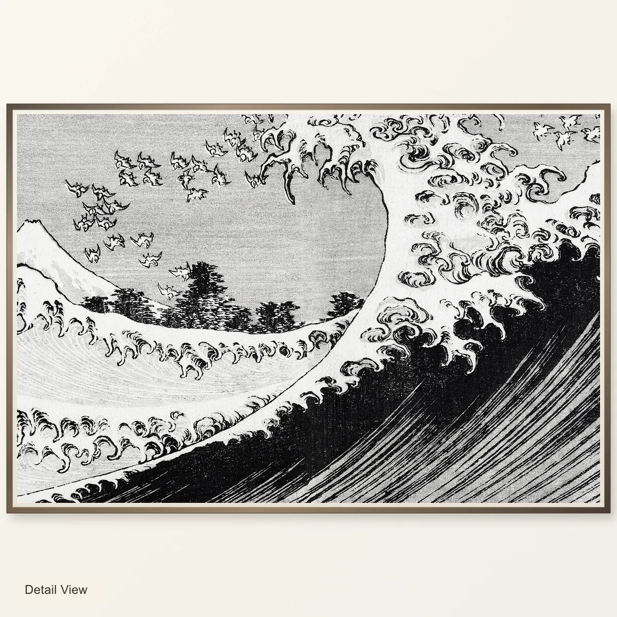 Hokusai S One Hundred Views Of Mount Fuji (1835) Vintage Japanese Woodcut Print — Japanese Ukiyo-e artwork detail view