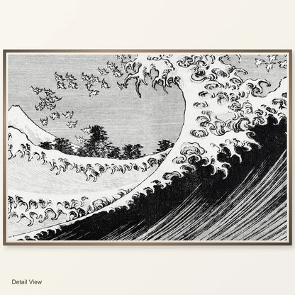 Hokusai S One Hundred Views Of Mount Fuji (1835) Vintage Japanese Woodcut Print — Japanese Ukiyo-e artwork detail view