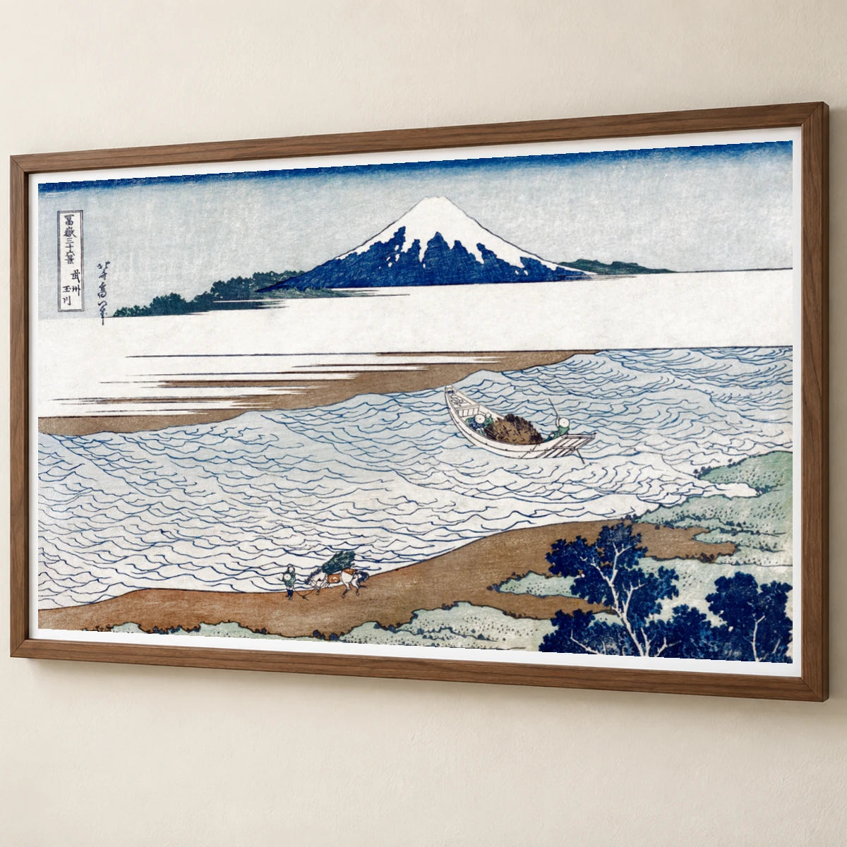 Hokusai S The Jewel River In Musashi Province — Japanese Ukiyo-e japanese ukiyo-e print by SaamCrafts