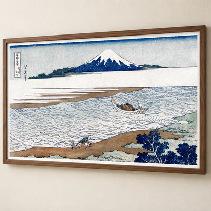 Hokusai S The Jewel River In Musashi Province — Japanese Ukiyo-e japanese ukiyo-e print by SaamCrafts