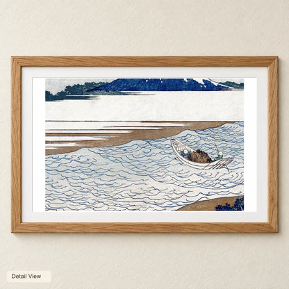 Hokusai S The Jewel River In Musashi Province — Japanese Ukiyo-e artwork detail view