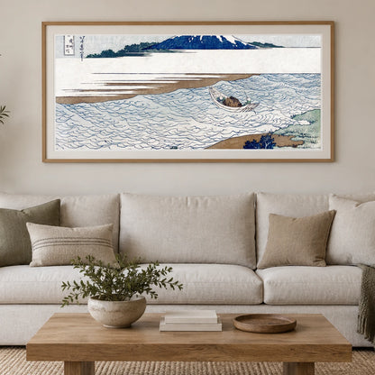 Hokusai S The Jewel River In Musashi Province — Japanese Ukiyo-e japanese ukiyo-e print by SaamCrafts