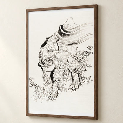 Hokusai’s Japanese Tiger — Japanese Ukiyo-e japanese ukiyo-e print by SaamCrafts