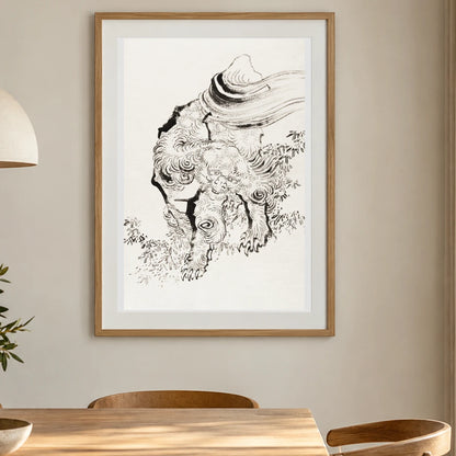 Hokusai’s Japanese Tiger — Japanese Ukiyo-e shown in a styled interior