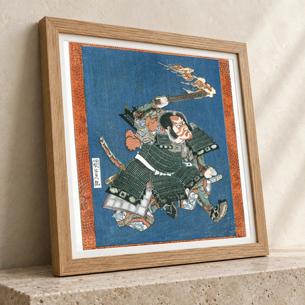 Ichikawa Danjuro Vii As I No Hayata (1820), Vintage Japanese Man Illustration By Utagawa Kunisada — Japanese Ukiyo-e japanese ukiyo-e print by SaamCrafts