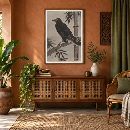 Image From Rawpixel Id 9086450 Original — Japanese Ukiyo-e shown in a styled interior