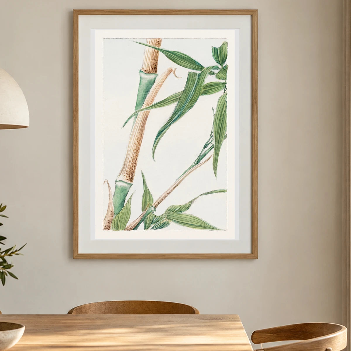 Japanese Bamboo During 1870–1880 By Megata Morikaga — Japanese Ukiyo-e shown in a styled interior