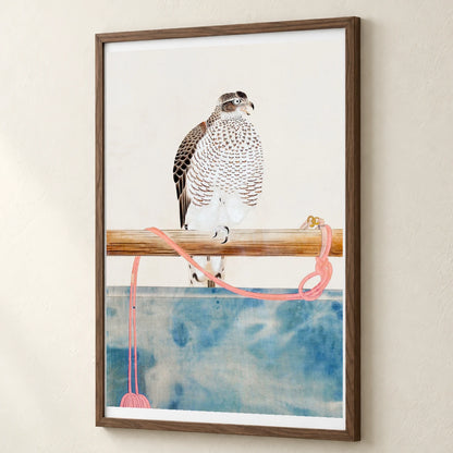 Japanese Hawk (19th Century) Vintage Woodblock Print By Tosa Mitsuoki — Japanese Ukiyo-e japanese ukiyo-e print by SaamCrafts