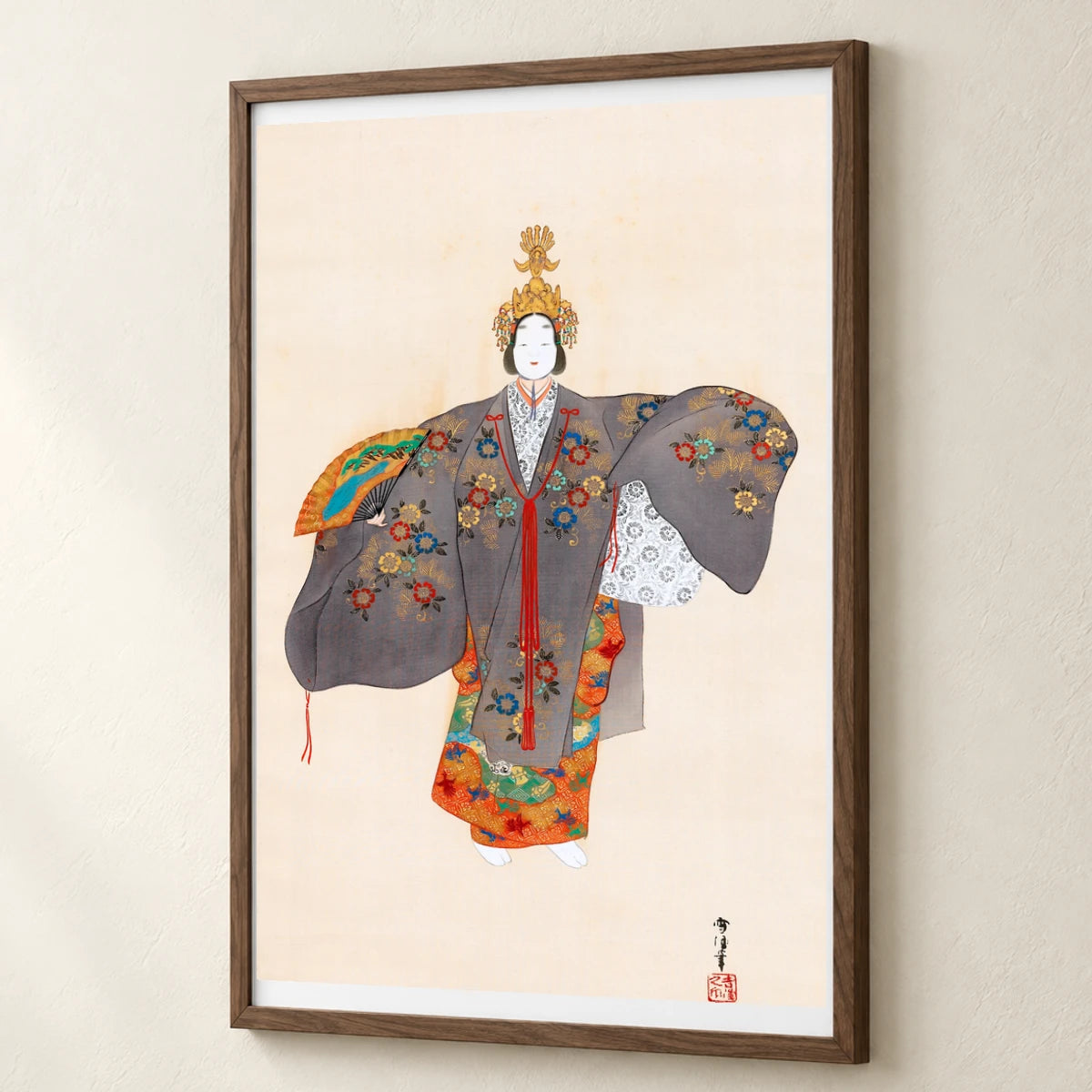 Japanese Woman (1920s 1930s) Vintage Painting By Kamisaka Sekka — Japanese Ukiyo-e japanese ukiyo-e print by SaamCrafts