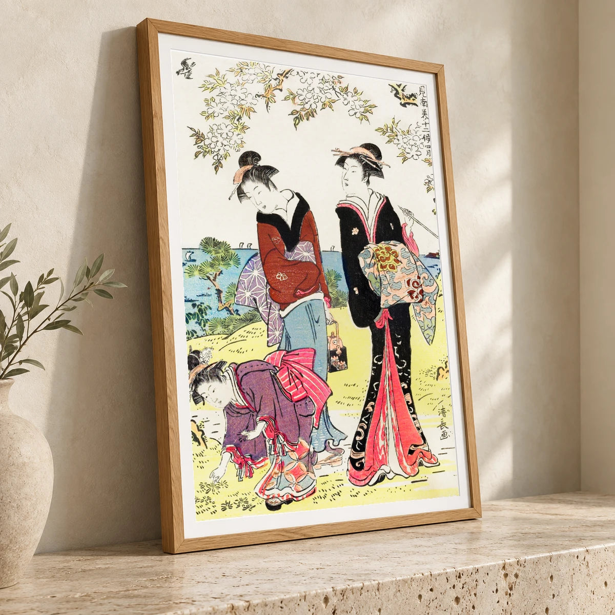 Japanese Women (1783) Vintage Woodblock Print By Torii Kiyonaga — Japanese Ukiyo-e japanese ukiyo-e print by SaamCrafts