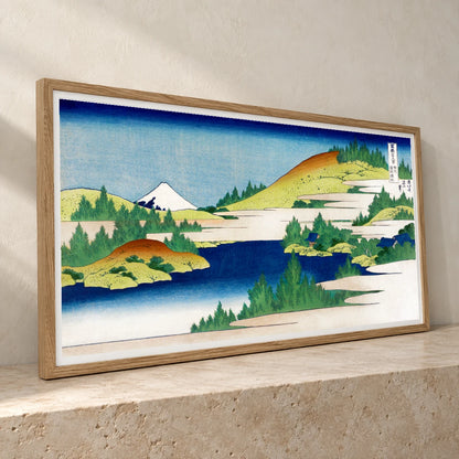 Katsushika Hokusai S Hakone Lake In Sagami Province (1830–1833) Vintage Woodblock Print — Japanese Ukiyo-e japanese ukiyo-e print by SaamCrafts