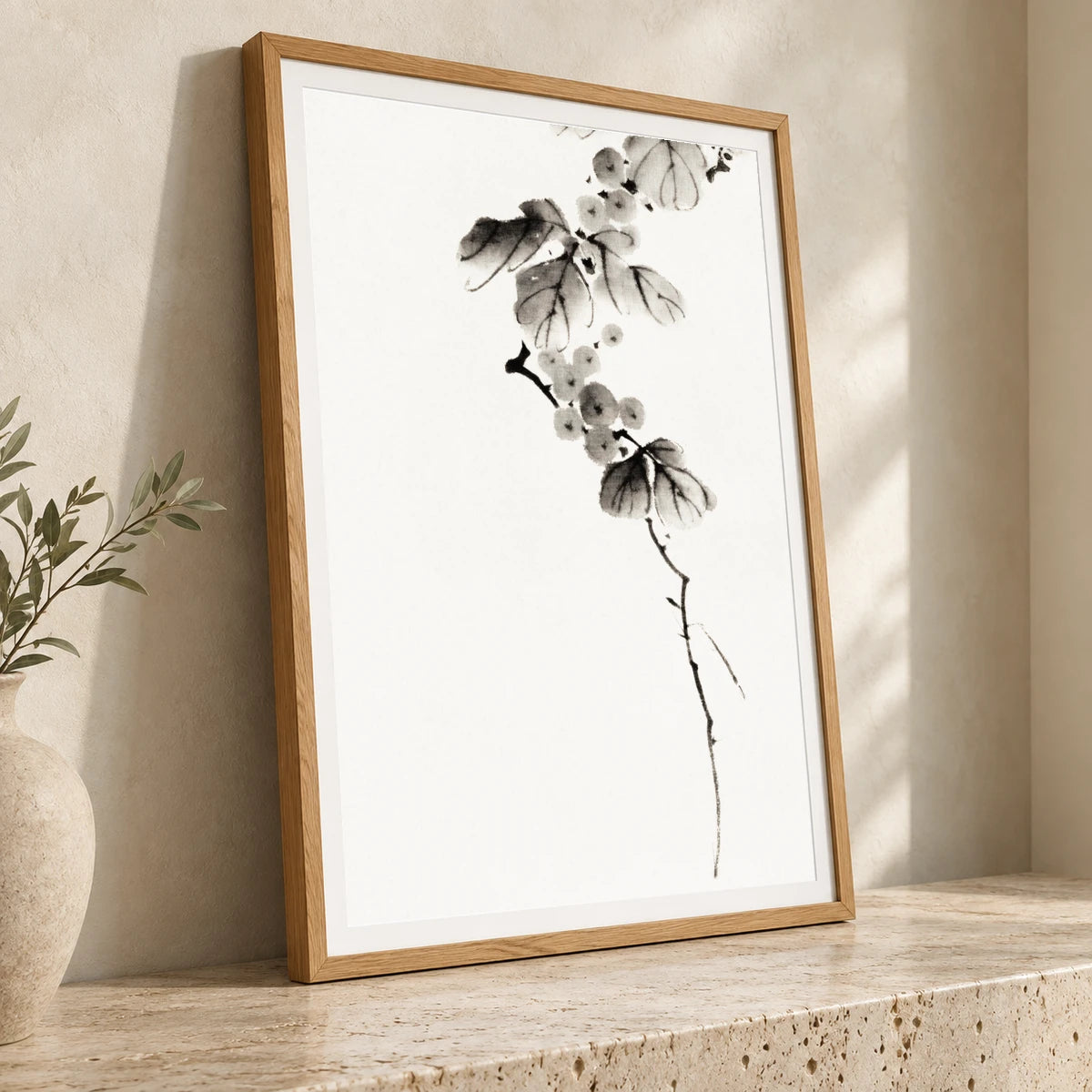Katsushika Hokusai’s Berry Branch (1760 1849) Vintage Japanese Ukiyo E Style — Japanese Ukiyo-e japanese ukiyo-e print by SaamCrafts
