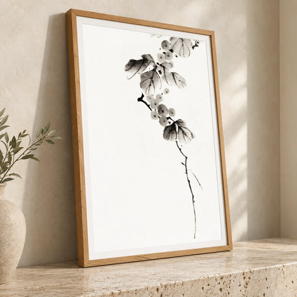 Katsushika Hokusai’s Berry Branch (1760 1849) Vintage Japanese Ukiyo E Style — Japanese Ukiyo-e japanese ukiyo-e print by SaamCrafts