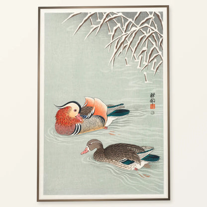 Mandarin Ducks (1925 1936) By Ohara Koson — Japanese Ukiyo-e japanese ukiyo-e print by SaamCrafts