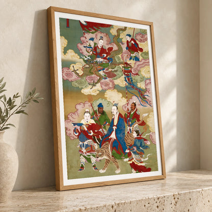 Numinous Treasure Emissaries — Japanese Ukiyo-e japanese ukiyo-e print by SaamCrafts