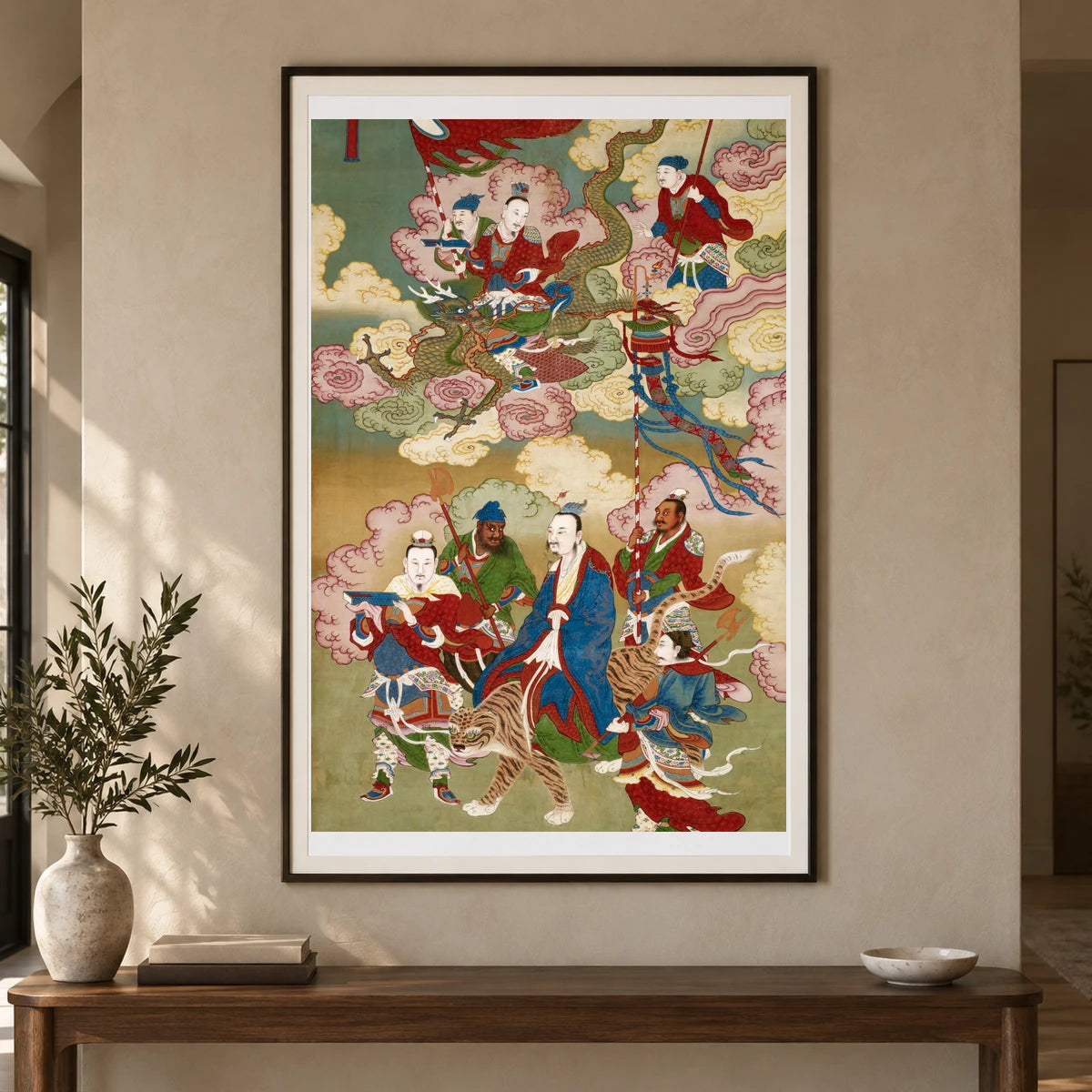 Numinous Treasure Emissaries — Japanese Ukiyo-e shown in a styled interior