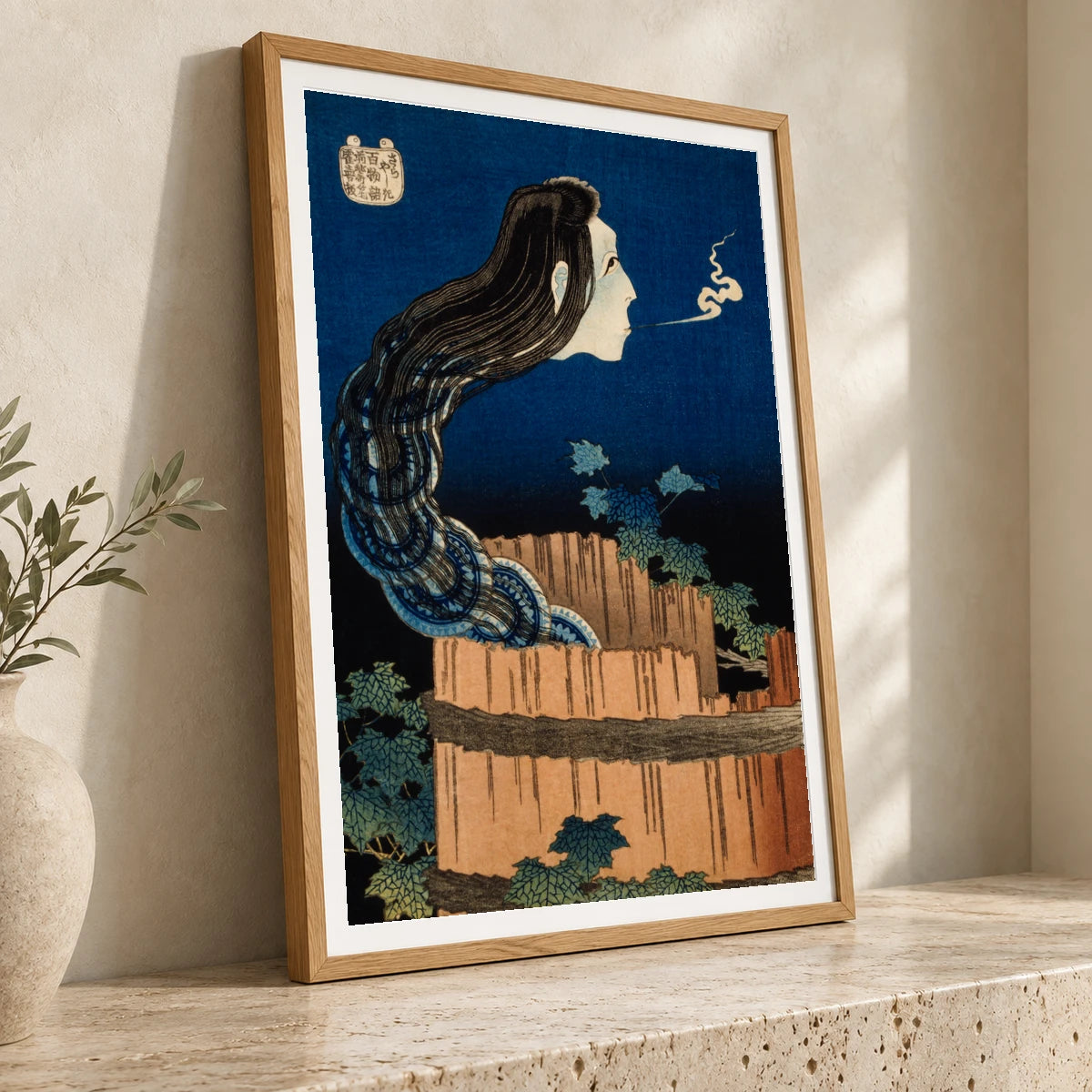 The Plate Mansion By Katsushika Hokusai — Japanese Ukiyo-e japanese ukiyo-e print by SaamCrafts
