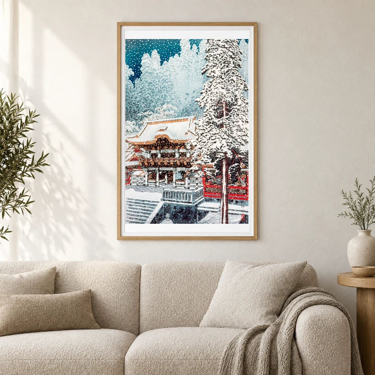 The Yōmei Gate At Nikkō (ca.1929–1932) Print In High Resolution By Hiroaki Takahashi — Japanese Ukiyo-e shown in a styled interior