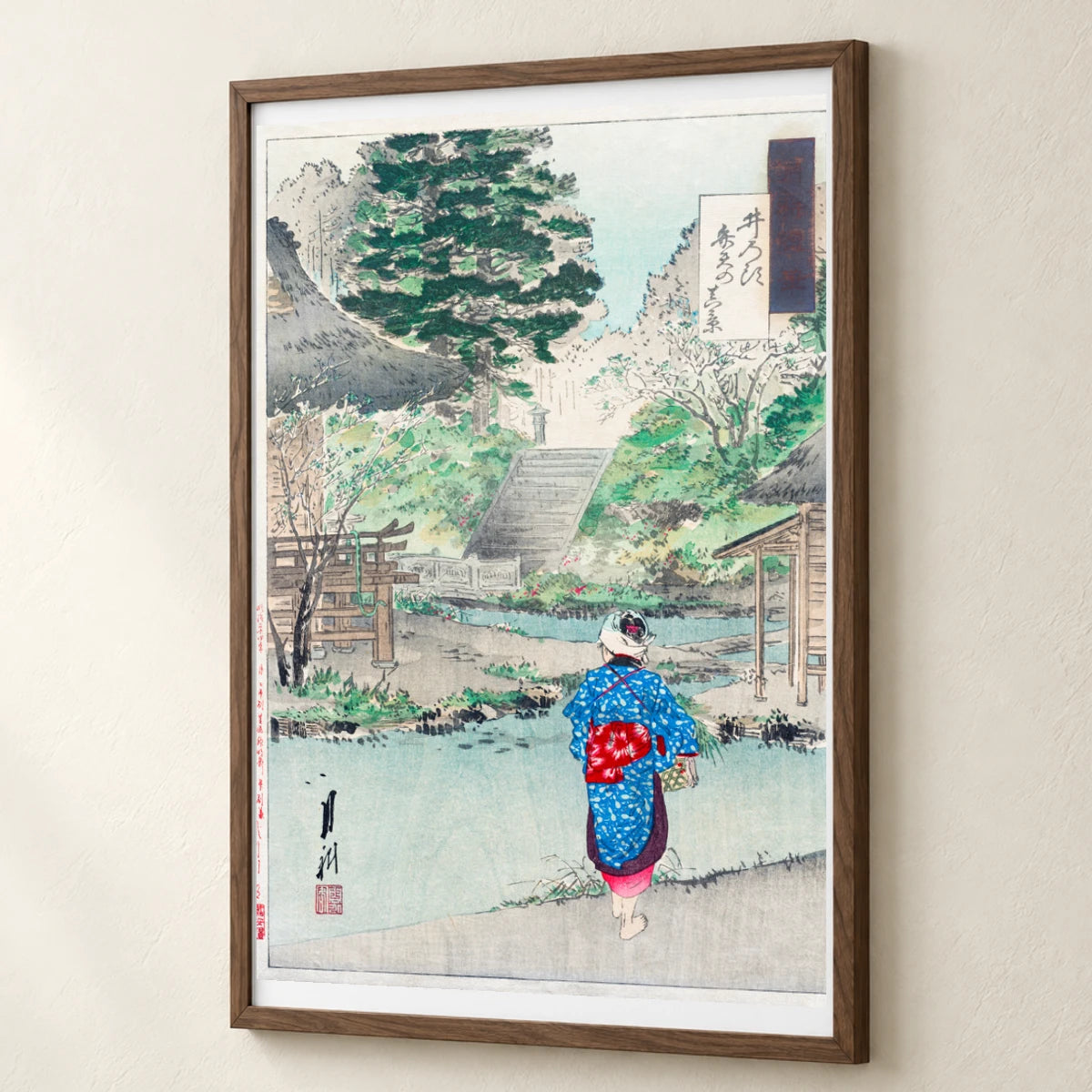 True View Of Benten At Inokashira From The Series Gekko’s Miscellaney (ca. 1886–1899) By Ogata Gekko — Japanese Ukiyo-e japanese ukiyo-e print by SaamCrafts