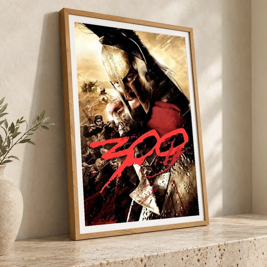 300 (2007) — Movie Posters movie poster print by SaamCrafts