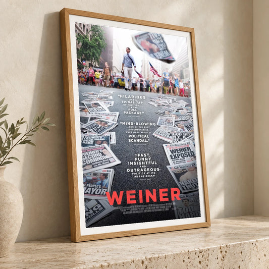 Weiner (2016) — Movie Posters movie poster print by SaamCrafts