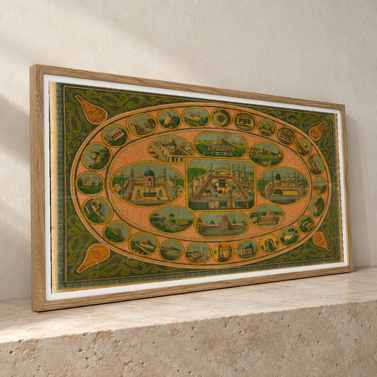 1900 Views Of Mecca — Raja Ravi Varma raja ravi varma print by SaamCrafts