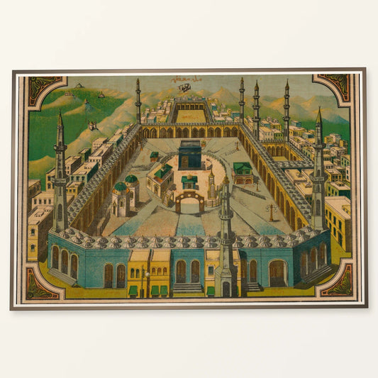 1900 View Of Masjid Al Haram — Raja Ravi Varma raja ravi varma print by SaamCrafts