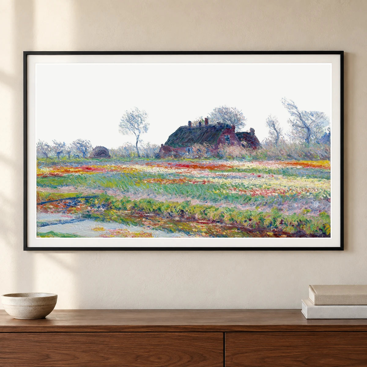 Monet LXXXVII — Claude Monet shown in a styled interior