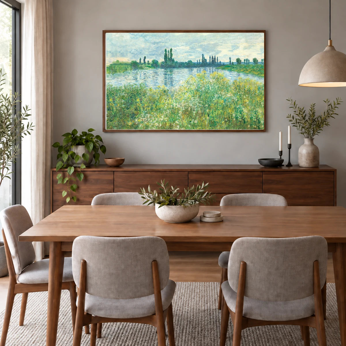 Monet XCI — Claude Monet shown in a styled interior