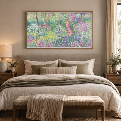Monet XCV — Claude Monet shown in a styled interior