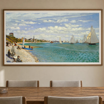 Monet XCIX — Claude Monet shown in a styled interior