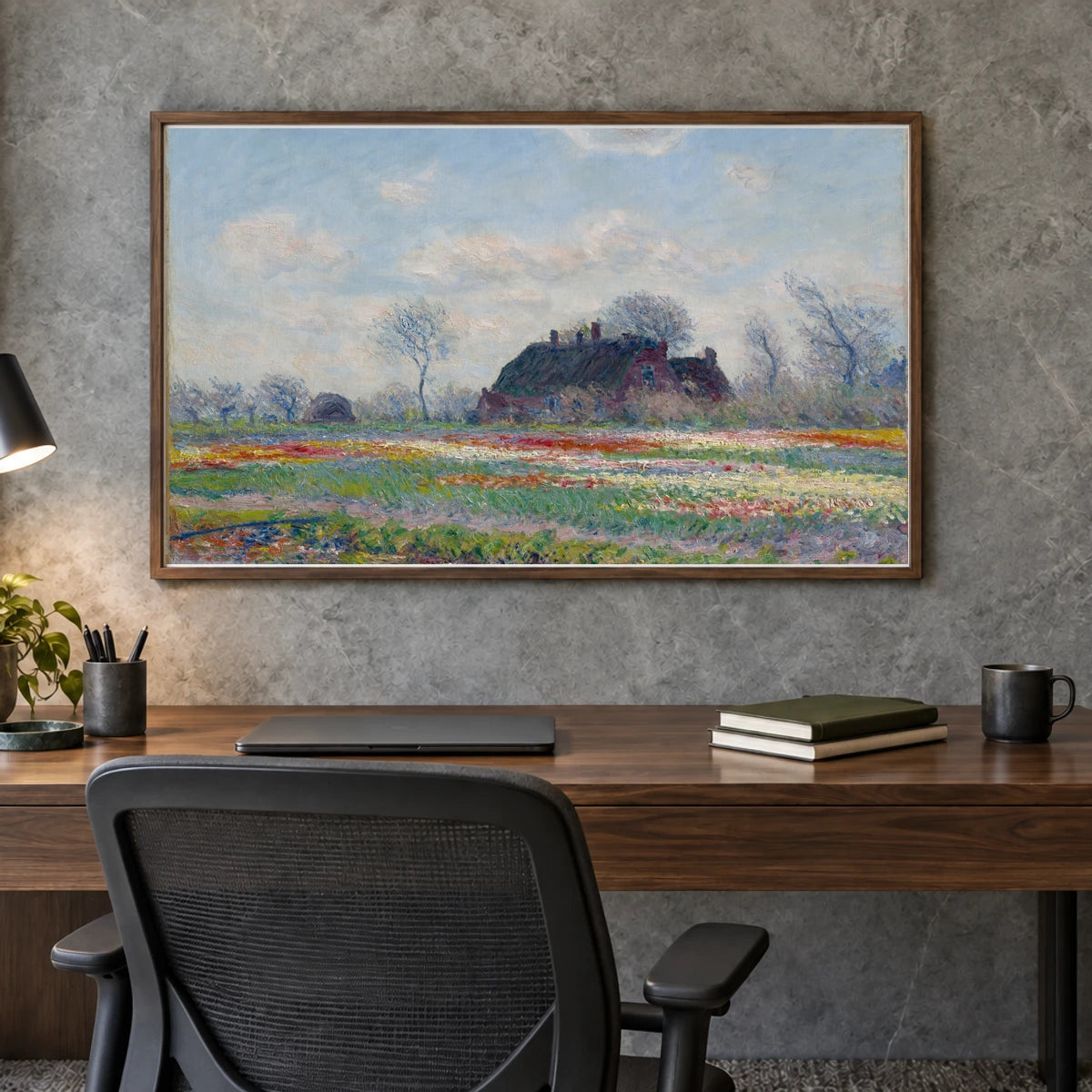 Monet C — Claude Monet shown in a styled interior