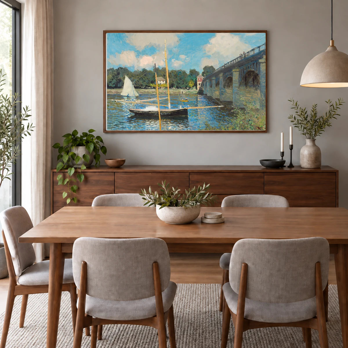 Monet CII — Claude Monet shown in a styled interior